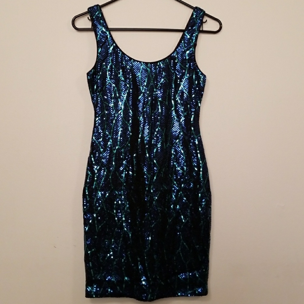 Sequin-covered Bodycon Dress